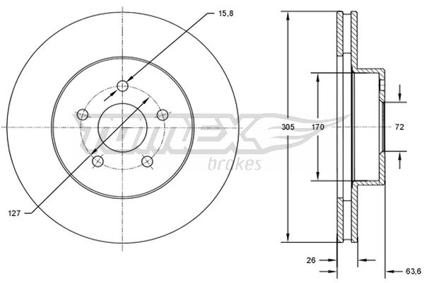 TOMEX Brakes TX 72-23...